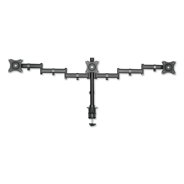 AdaptivErgo Pole-Mount Triple Arm For 27 Monitor, Blk, Support 17.6Lb